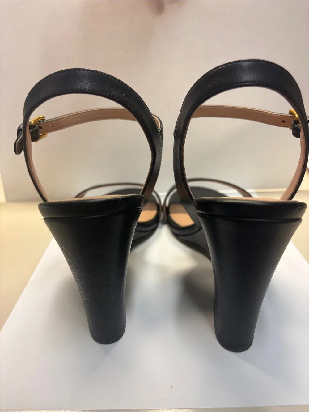 Cole Haan Josie wedge leather sandal